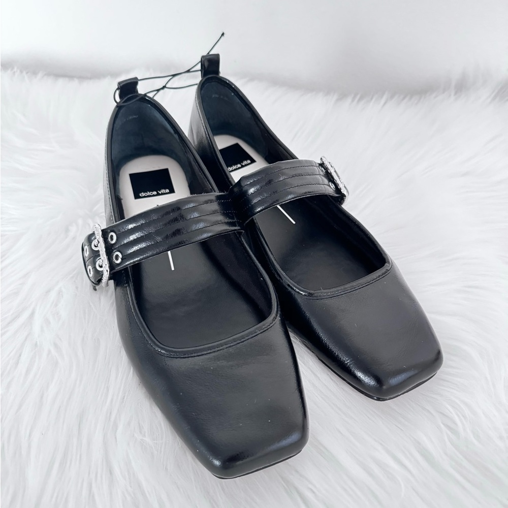 Dolce Vita Arora Ballet Mary Jane Patent Flats Sandals - Picture 9 of 15